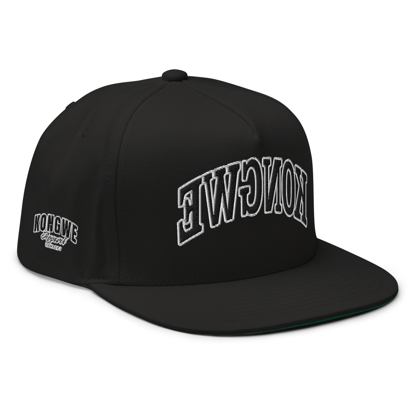 KONGWE Unisex Flat Bill Cap