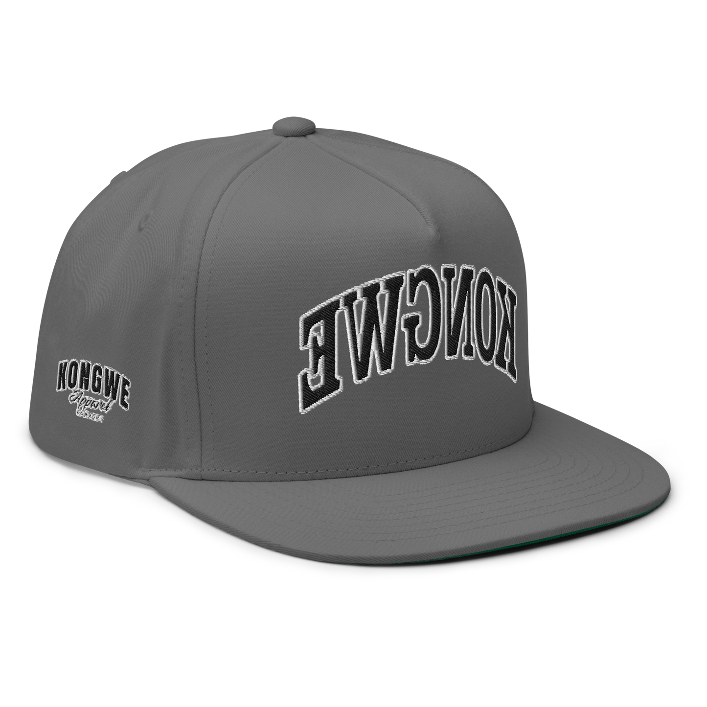 KONGWE Unisex Flat Bill Cap